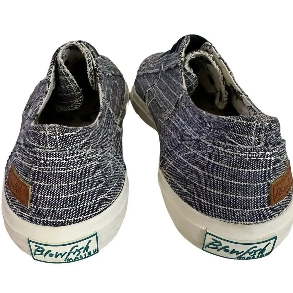 Blowfish Malibu Marley Slip-On Low Top Sneakers Gray stripe  Women’s Size 9‎ - Picture 9 of 12